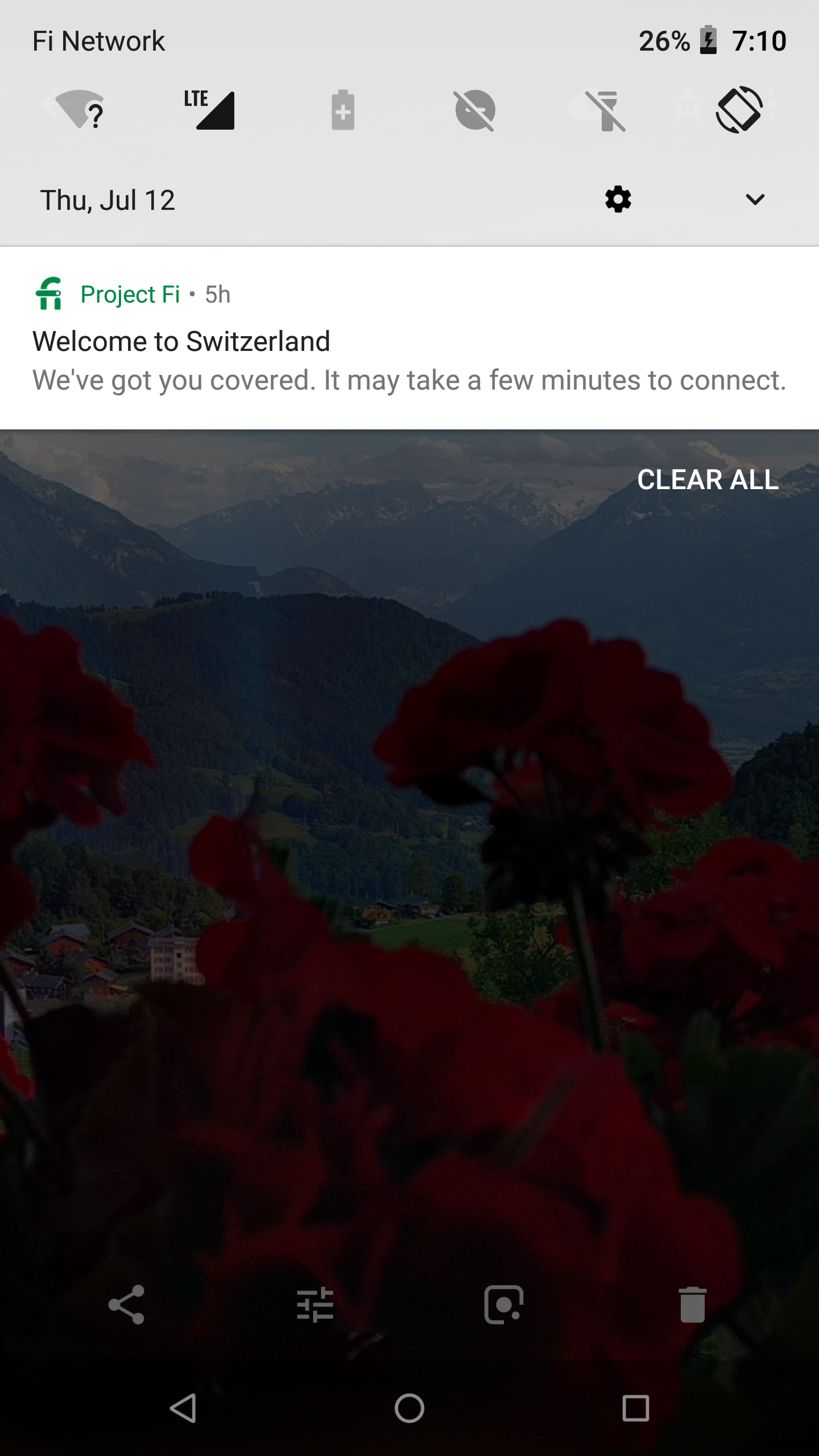 Project Fi Welcome to Switzerland